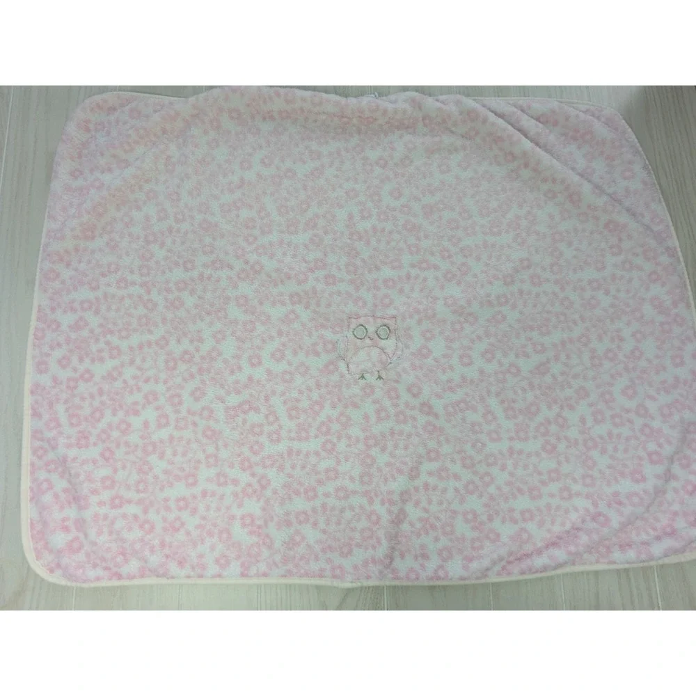 Circo Pink Owl Purple Wings Baby blanket floral flowers
